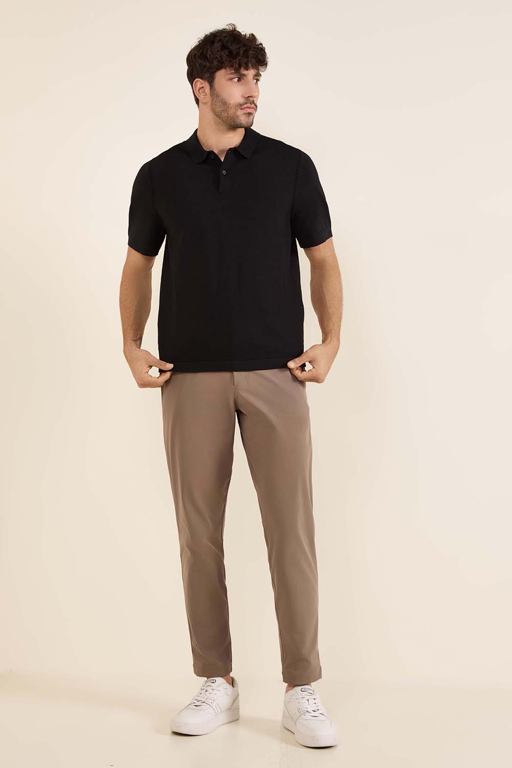 New Venture Short-Sleeve Knit Polo Shirt